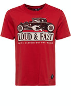 King Kerosin - T-Shirt mit Hot Rod Print «Loud & Fast»