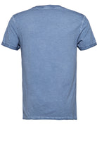 King Kerosin - T-Shirt mit Oilwash - Effekt und Ärmelaufschlag «Garage Built»