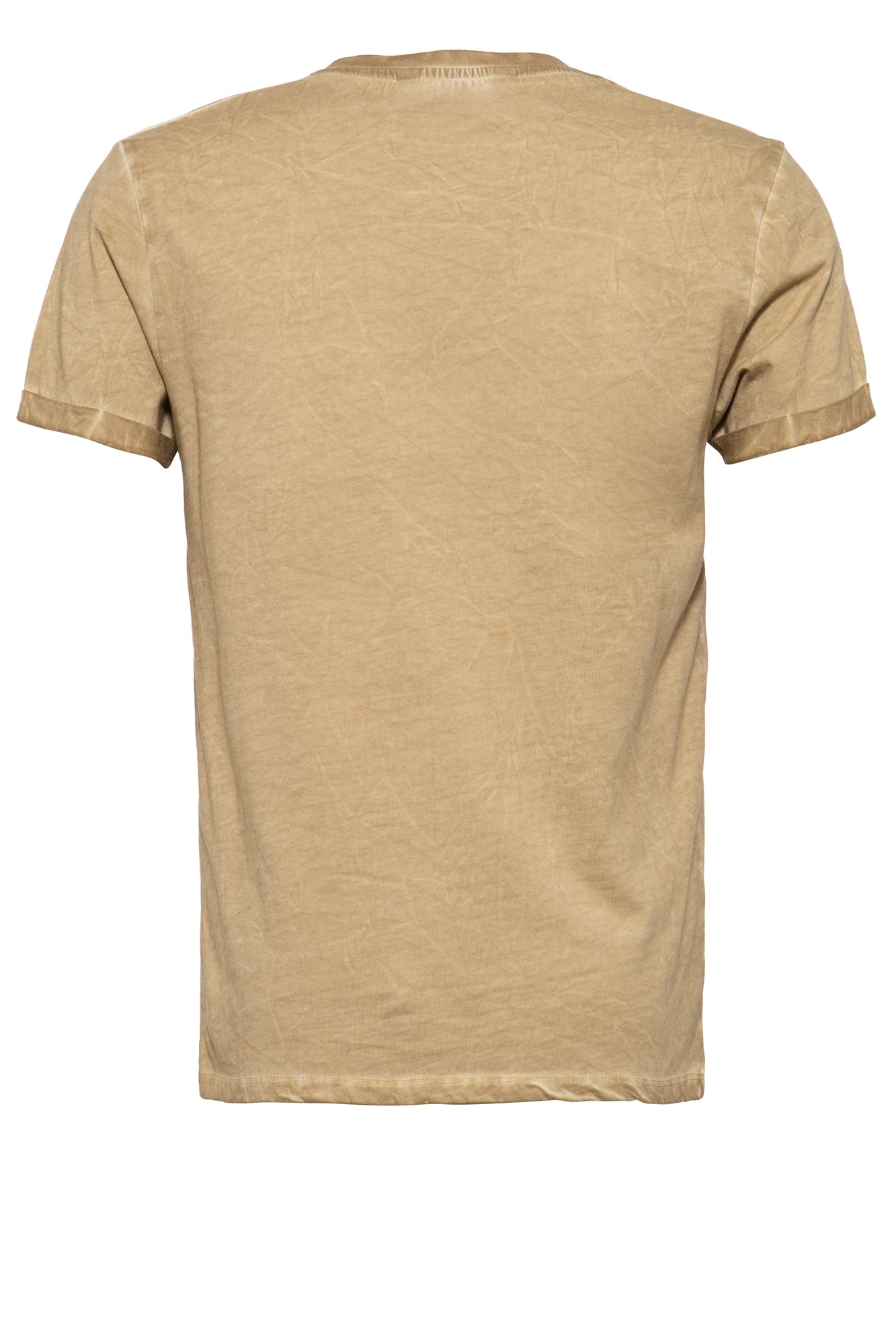 King Kerosin - T-Shirt mit Oilwash - Effekt und Frontprint «Kk Original»