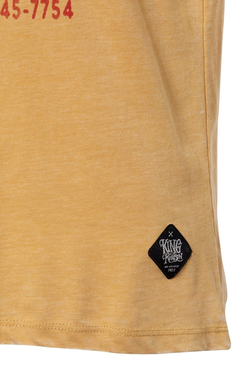 King Kerosin - T-Shirt mit Print und Enzymwash - Effekt «Mr. Pride»