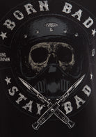 King Kerosin - T-Shirt mit Skull Print Born Bad Stay Bad
