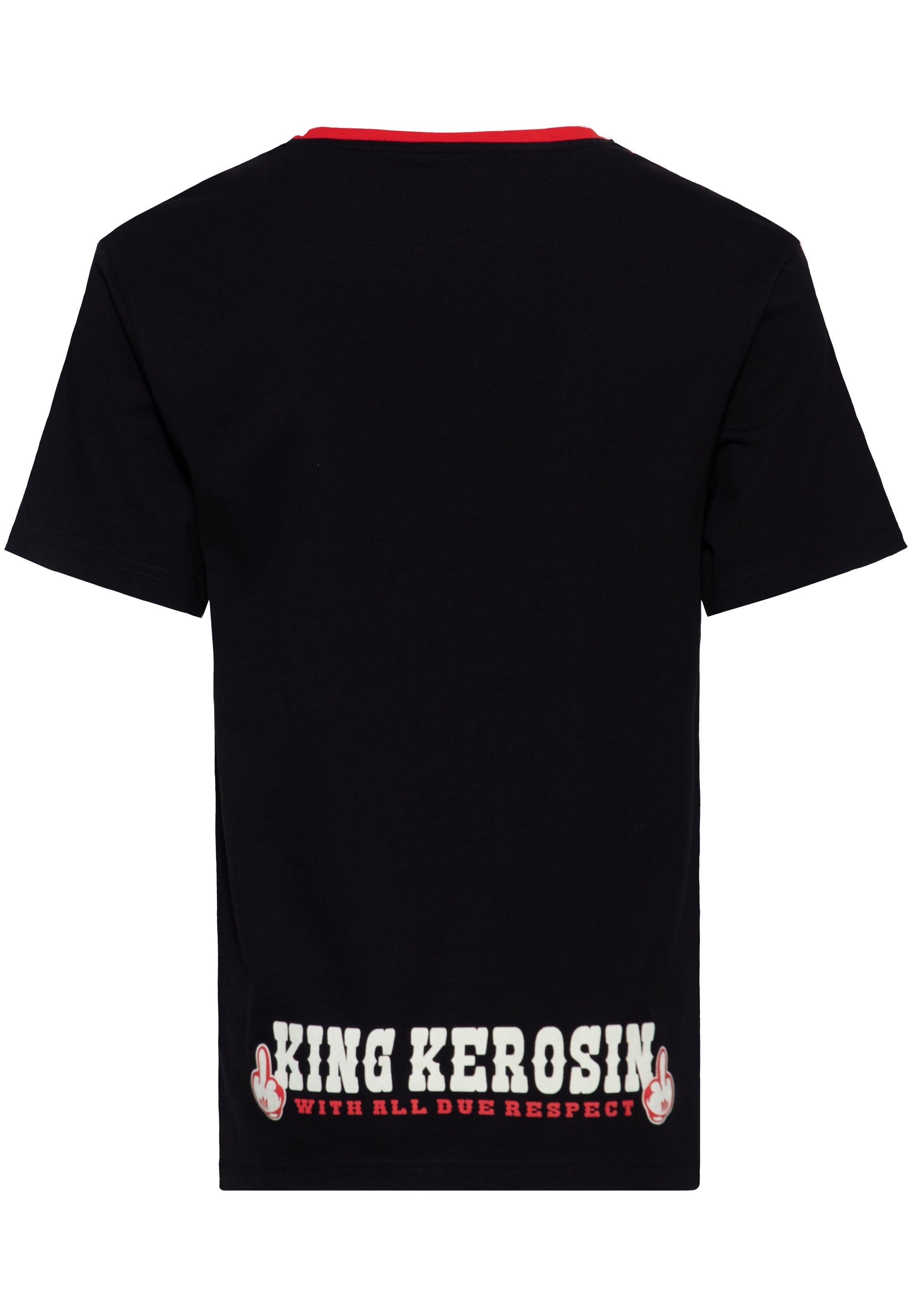 T-Shirt 'Never Fuck A Fucker' in Schwarz T-Shirts von King Kerosin