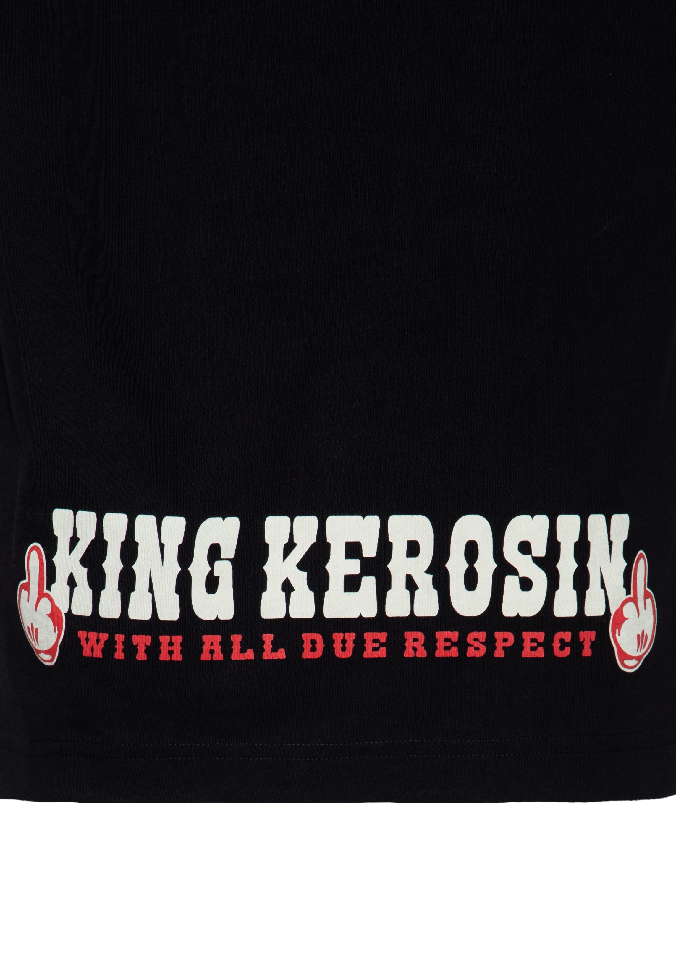 T-Shirt 'Never Fuck A Fucker' in Schwarz T-Shirts von King Kerosin