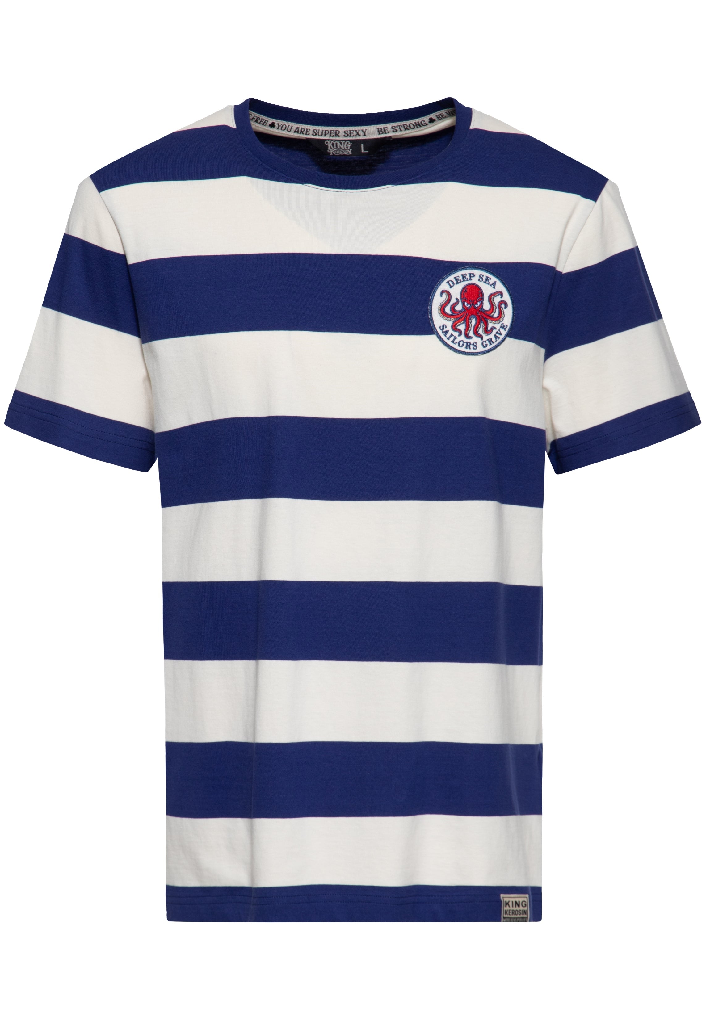 T-Shirt 'Sailors Grave' in Blau T-Shirts von King Kerosin