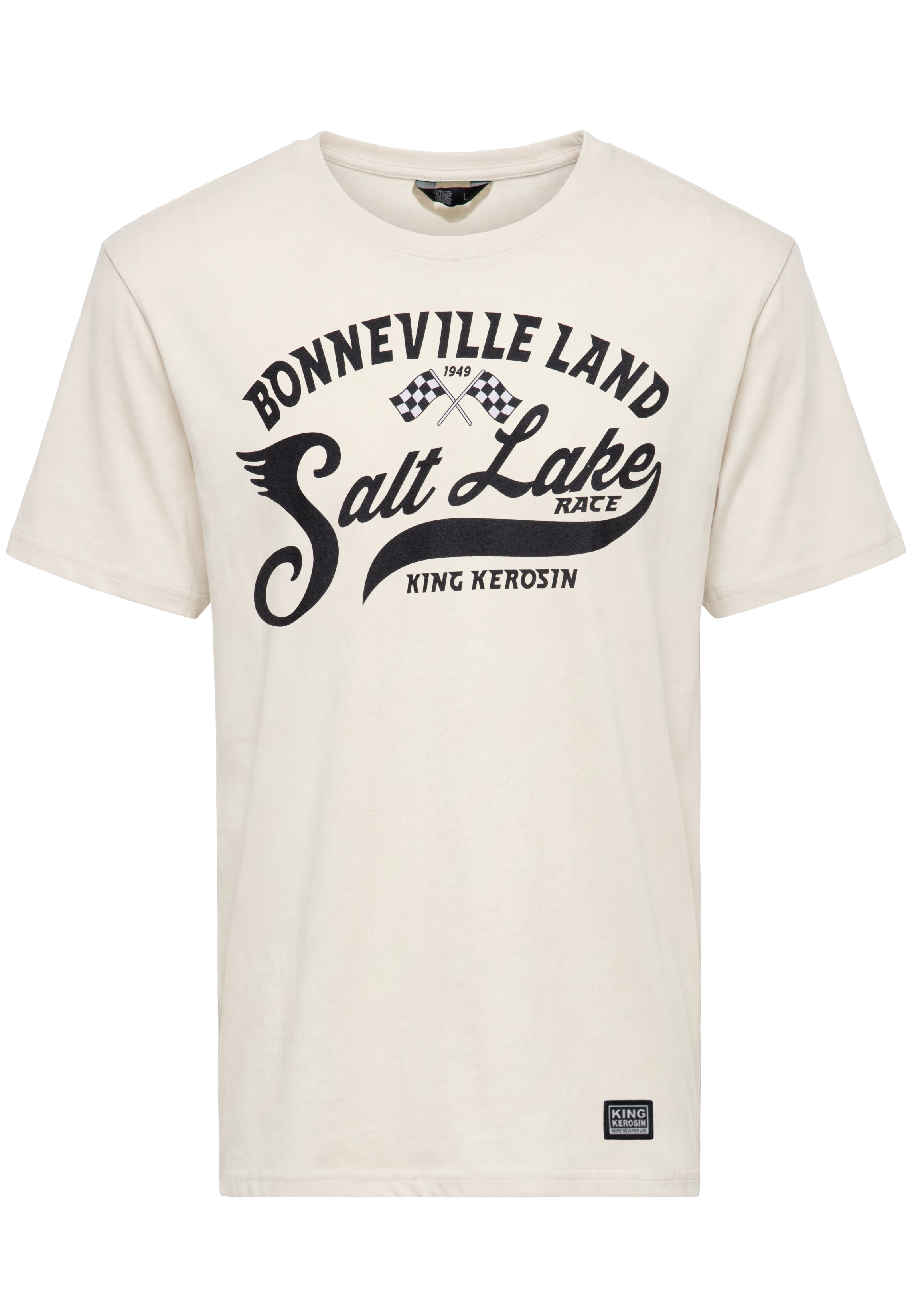 T-Shirt 'Salt Lake' in Offwhite T-Shirts von King Kerosin