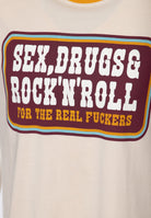 T-Shirt 'Sex, Drugs & Rock 'n' Roll' in Beige T-Shirts von King Kerosin