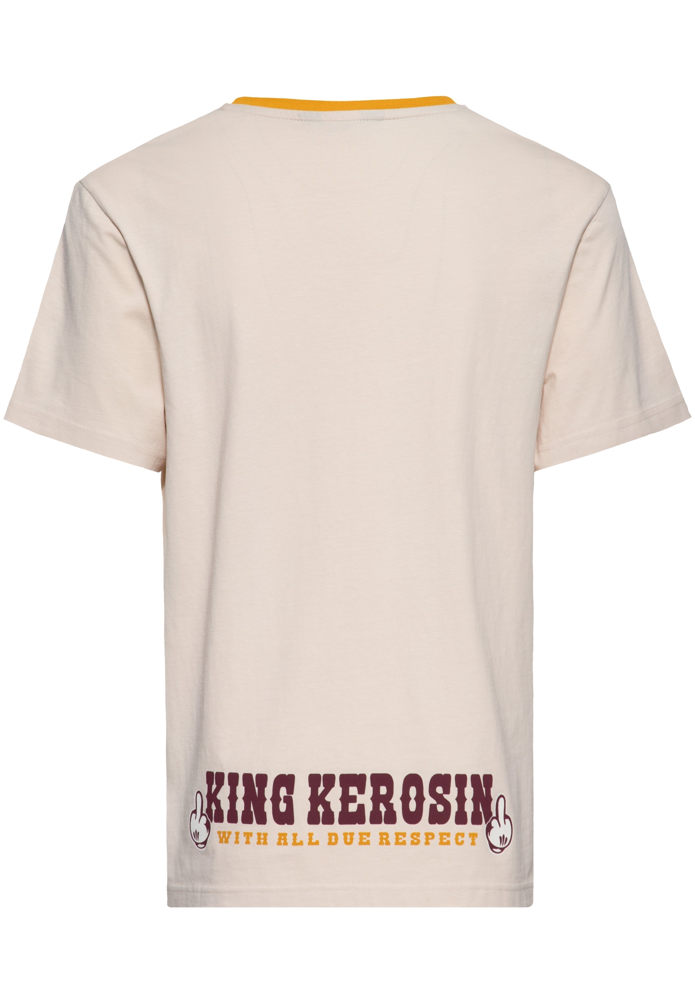 T-Shirt 'Sex, Drugs & Rock 'n' Roll' in Beige T-Shirts von King Kerosin