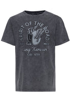 T-Shirt 'Spirit Of The Road' in Grau T-Shirts von King Kerosin