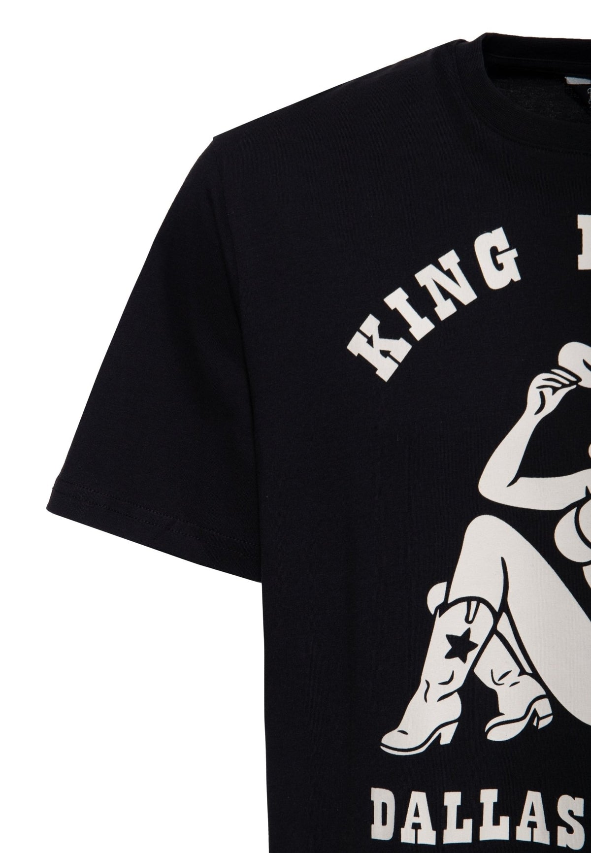 T-Shirt 'Texas Cowgirl' in Schwarz – T-Shirts von King Kerosin - Ansicht 2