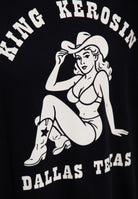 T-Shirt 'Texas Cowgirl' in Schwarz – T-Shirts von King Kerosin - Ansicht 3