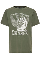 T-Shirt 'The Best of the Best' in Olivgrün – T-Shirts von King Kerosin - Ansicht 1