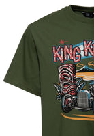 T-Shirt 'Tiki' in Olivgrün – T-Shirts von King Kerosin - Ansicht 3