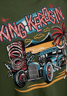 T-Shirt 'Tiki' in Olivgrün – T-Shirts von King Kerosin - Ansicht 4