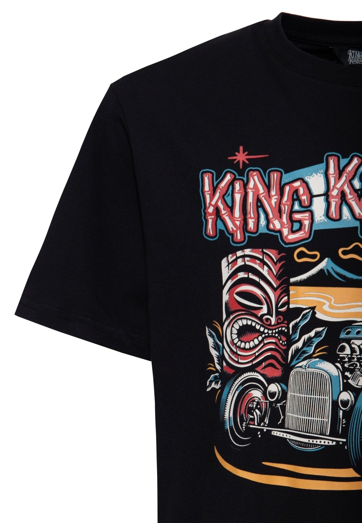 T-Shirt 'Tiki' in Schwarz – T-Shirts von King Kerosin - Ansicht 3