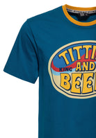 T-Shirt 'Titties & Beer' in Blau T-Shirts von King Kerosin