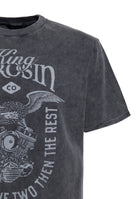 T-Shirt 'We start with the two, then the rest' in Grau T-Shirts von King Kerosin