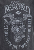 T-Shirt 'We start with the two, then the rest' in Grau T-Shirts von King Kerosin