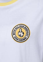 T-Shirt 'With all due respect' in Weiß – T-Shirts von King Kerosin - Ansicht 4