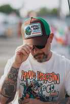 Trucker Cap 'Asphalt Rowdy' in Braun Trucker Cap von King Kerosin
