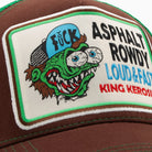 Trucker Cap 'Asphalt Rowdy' in Braun Trucker Cap von King Kerosin