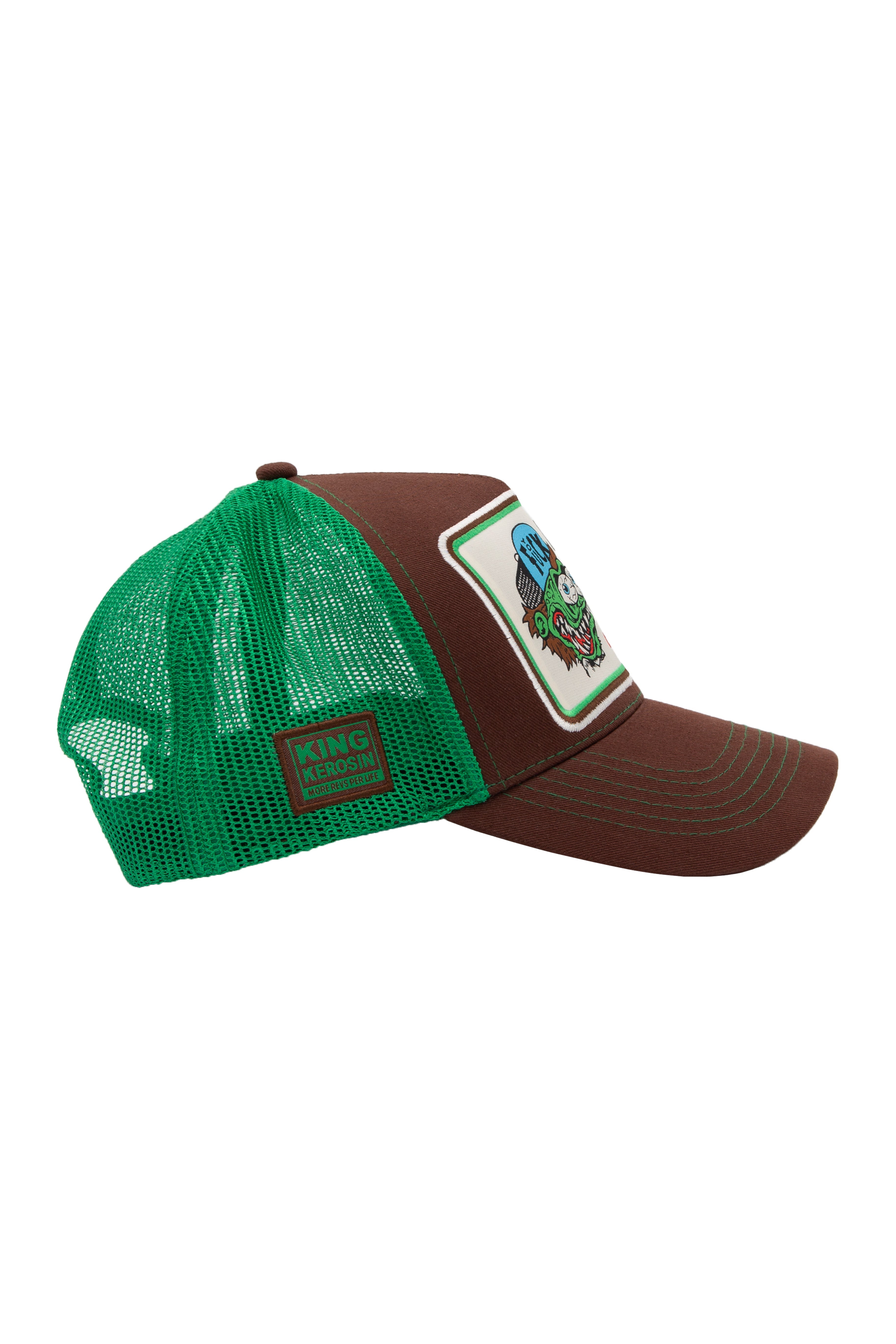Trucker Cap 'Asphalt Rowdy' in Braun Trucker Cap von King Kerosin