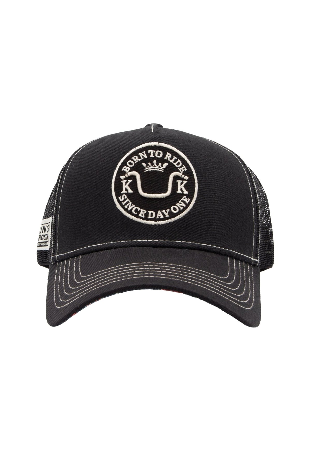 Trucker Cap 'Born to Ride' in Schwarz – Trucker Cap von King Kerosin - Ansicht 9