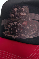 King Kerosin - Trucker Cap Classic mit wattierter Front und Motiv - Print «Moto Psycho»