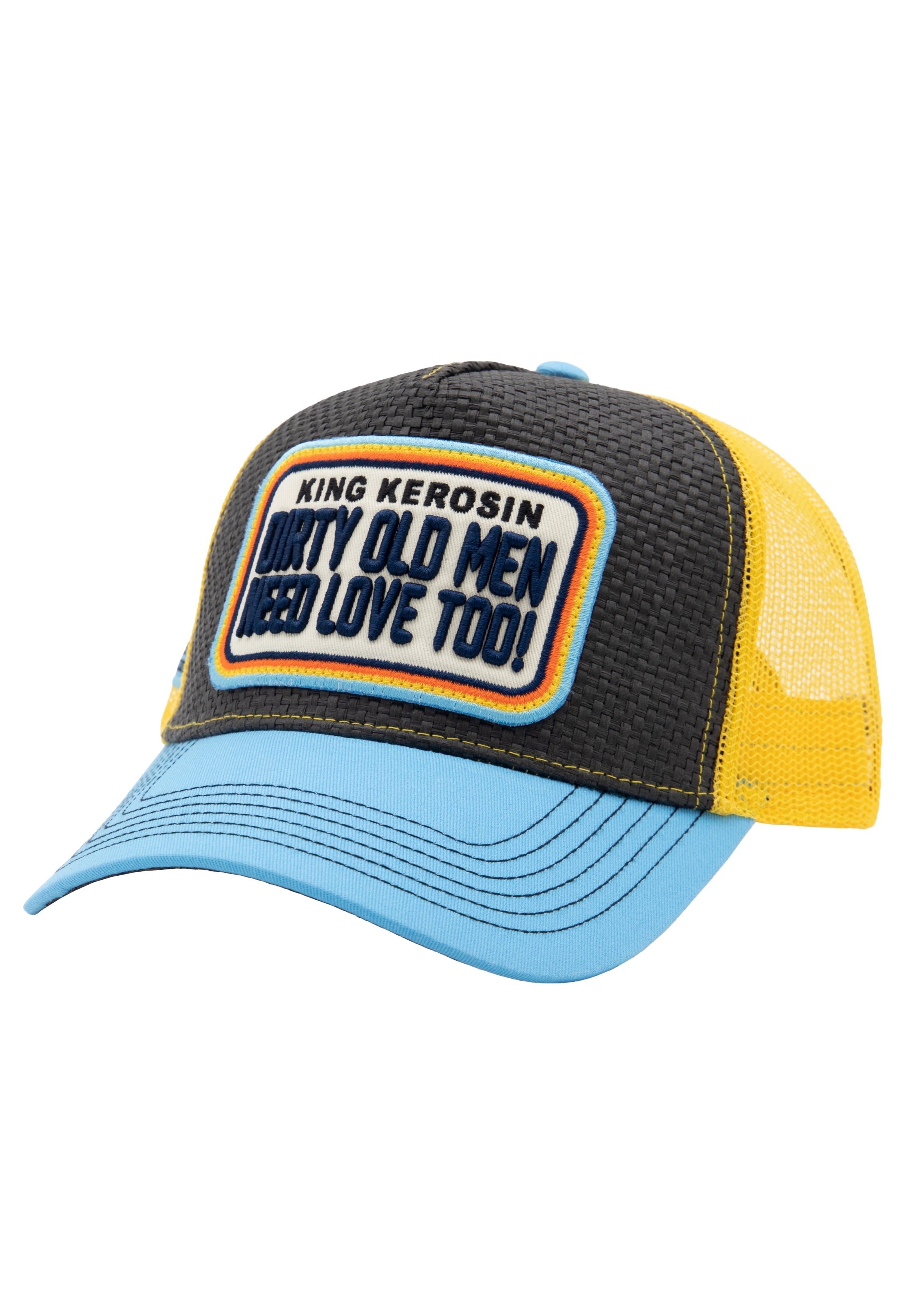 Trucker Cap 'Dirty Old Men Need Love Too' in Mehrfarbig Trucker Cap von King Kerosin