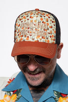 Trucker Cap 'Drink Hard Party Hard' in Gelb Trucker Cap von King Kerosin