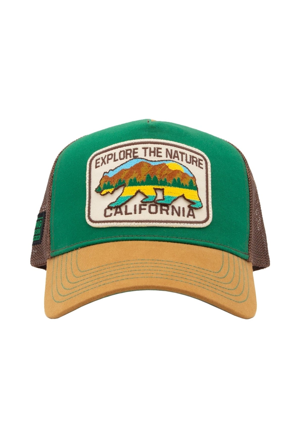 Trucker Cap 'Explore the nature, California' in Grün – Trucker Cap von King Kerosin - Ansicht 5
