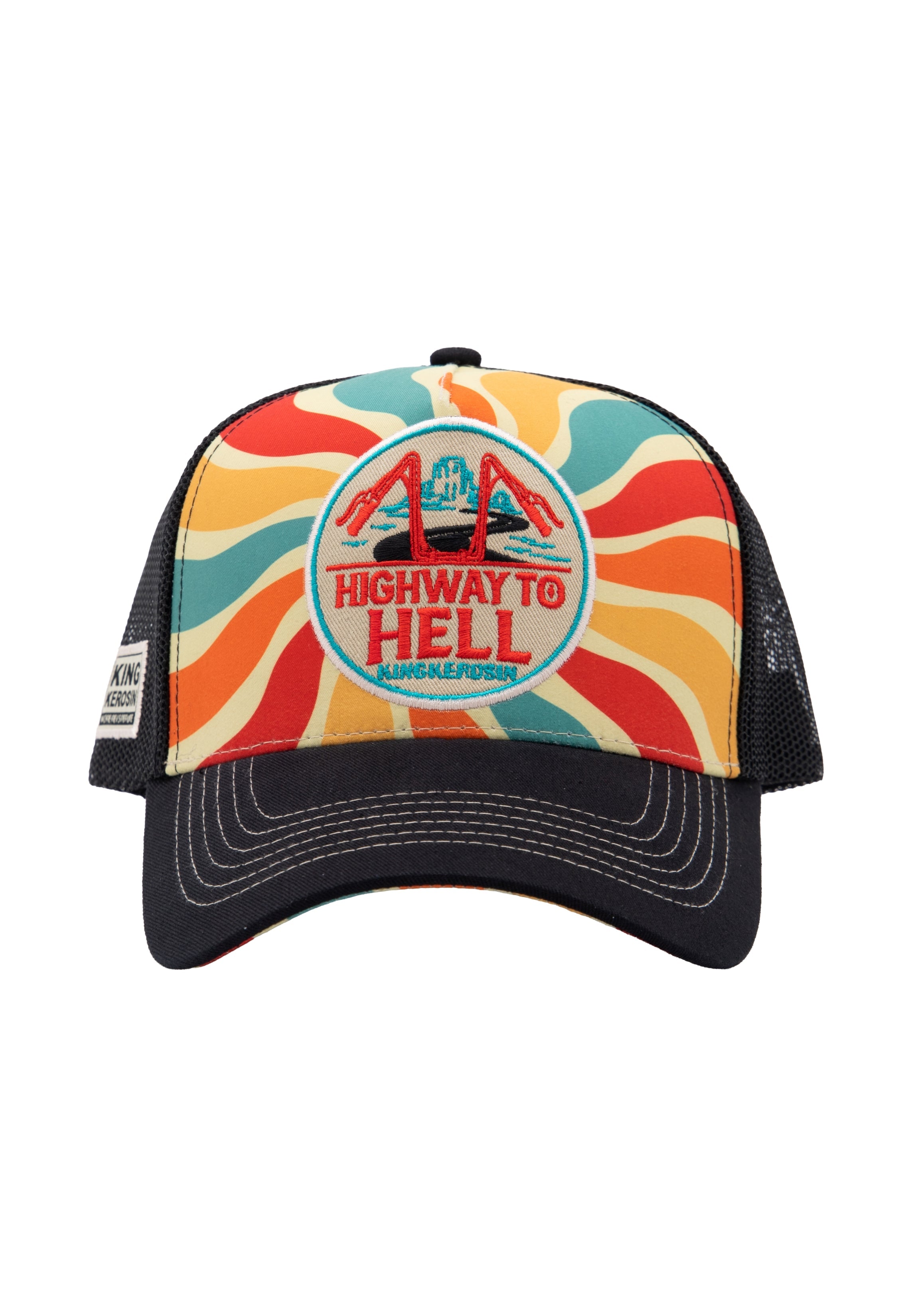 Trucker Cap 'Highway To Hell' in Mehrfarbig Trucker Cap von King Kerosin