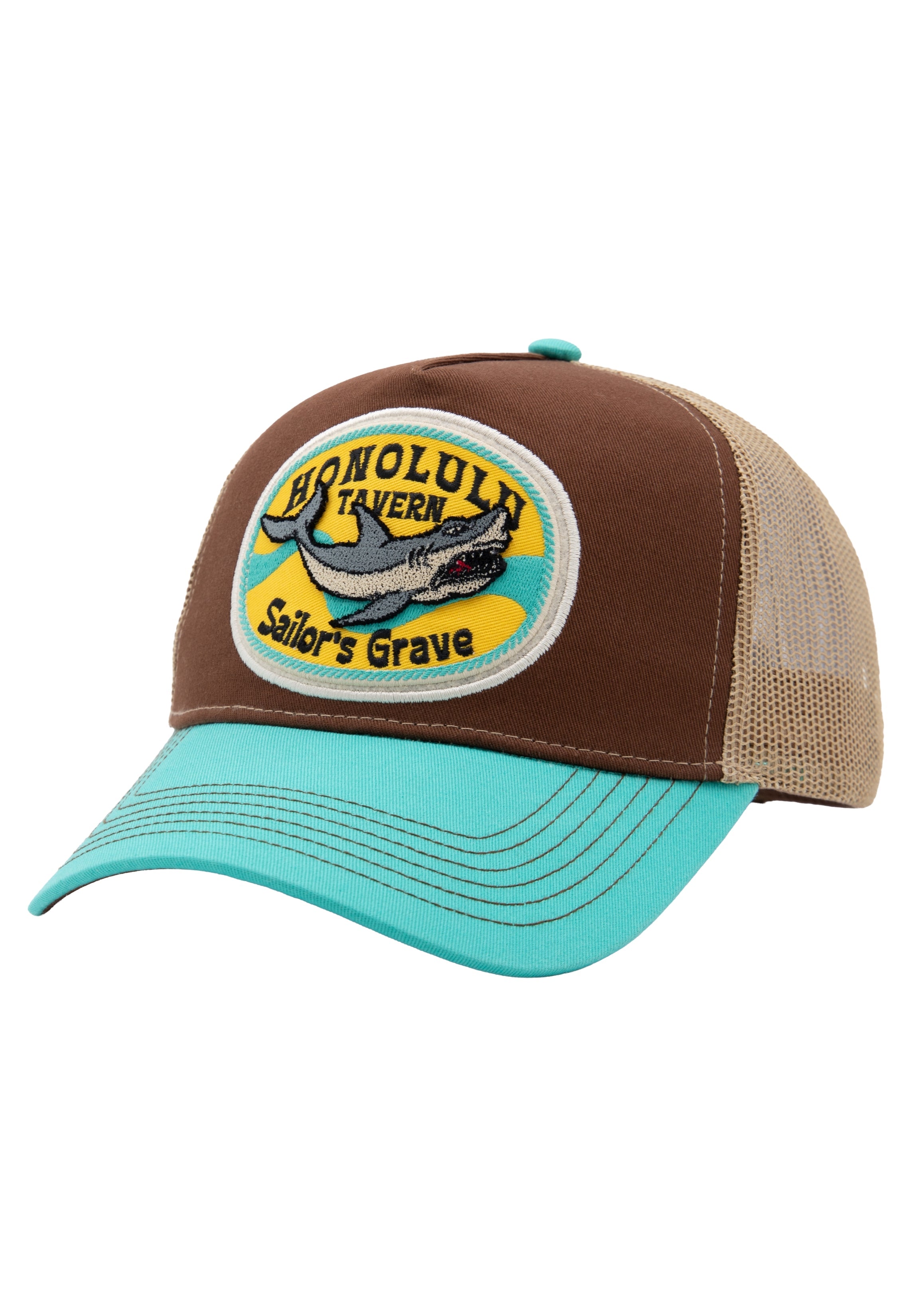 Trucker Cap 'Honolulu Tavern' in Braun Trucker Cap von King Kerosin