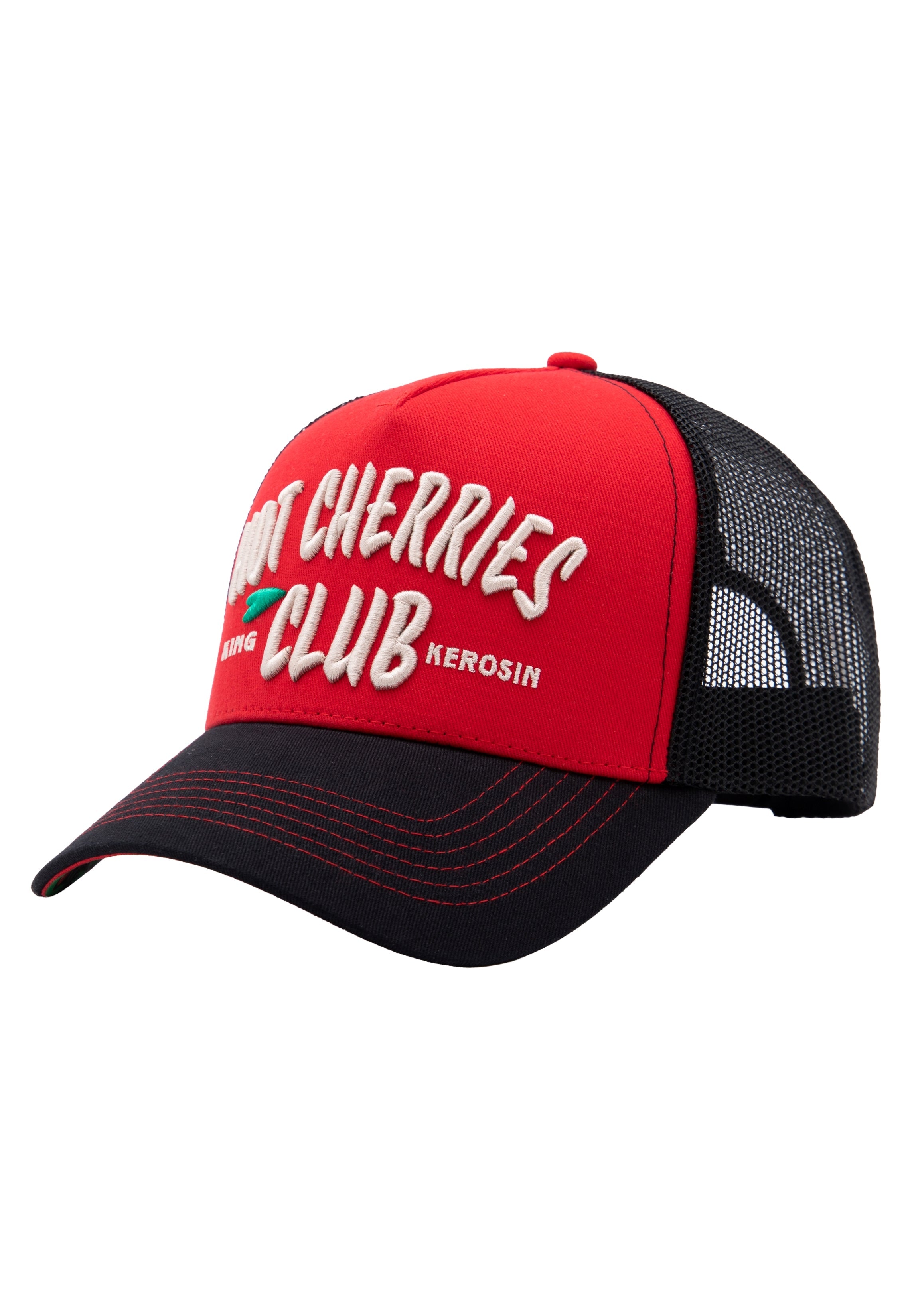 Trucker Cap 'Hot Cherries Club' in Rot Trucker Cap von King Kerosin
