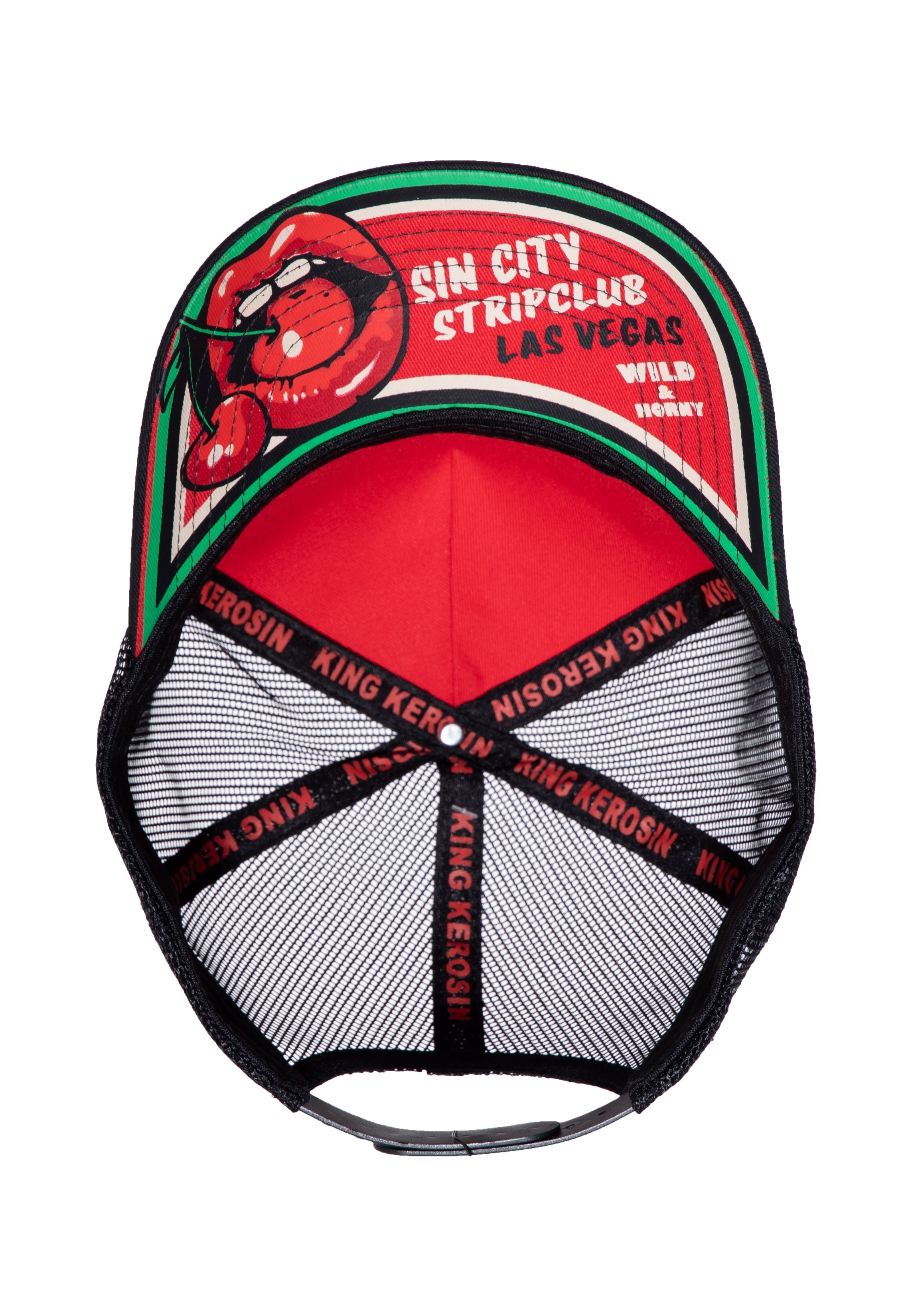 Trucker Cap 'Hot Cherries Club' in Rot Trucker Cap von King Kerosin