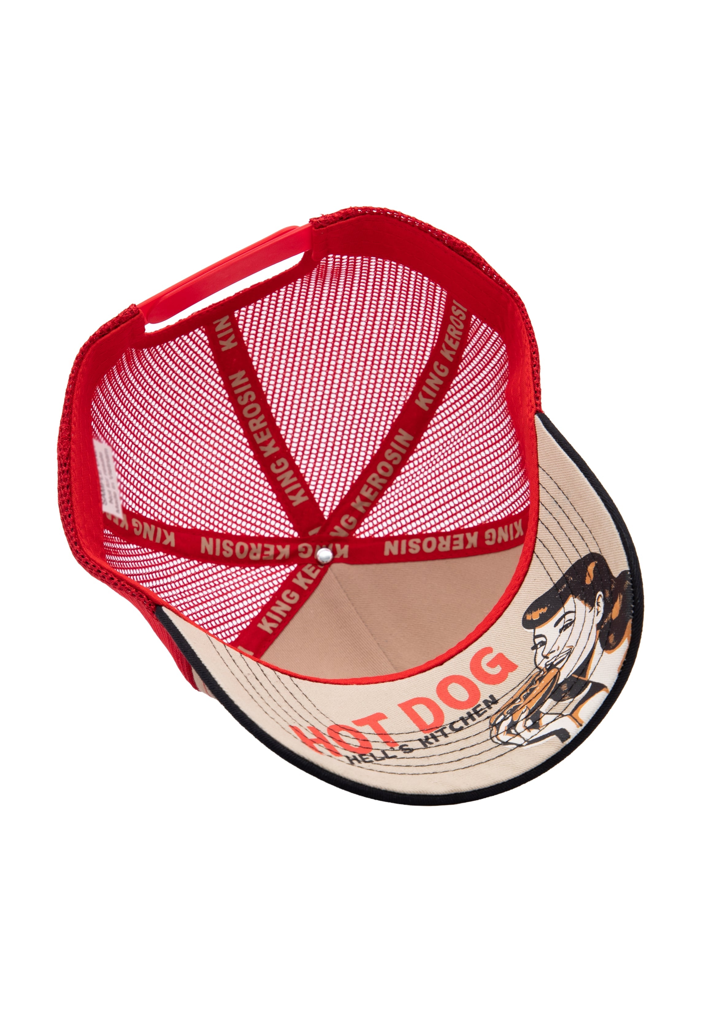 Trucker Cap 'Hot Dog' in Beige Trucker Cap von King Kerosin