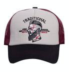 King Kerosin - Trucker Cap im kontrastierenden Design mit Frontstickerei «Traditional»