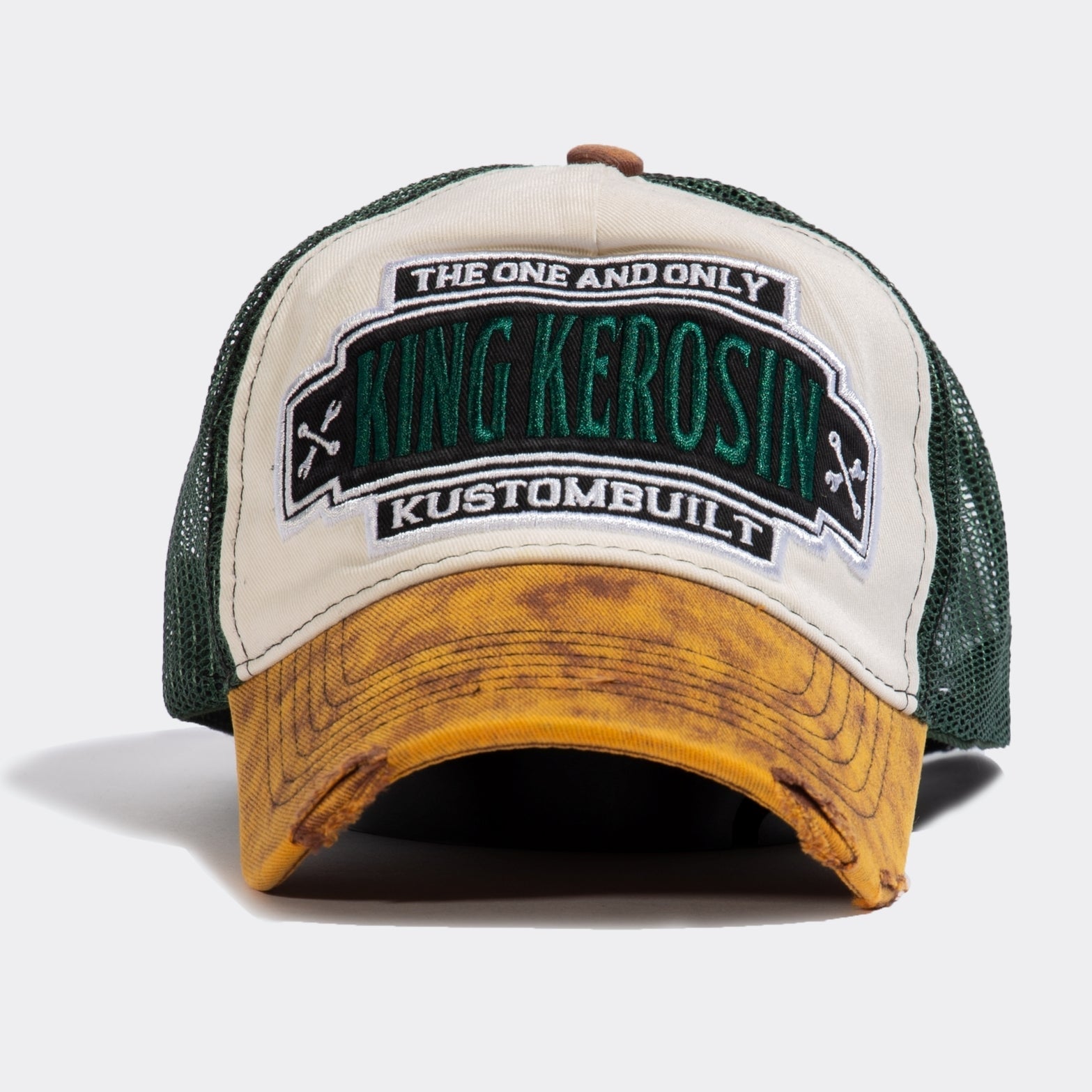 King Kerosin - Trucker Cap im Used - Look «Kustombuilt»