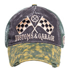 King Kerosin - Trucker Cap im Used - Look «Kustoms & Garage»