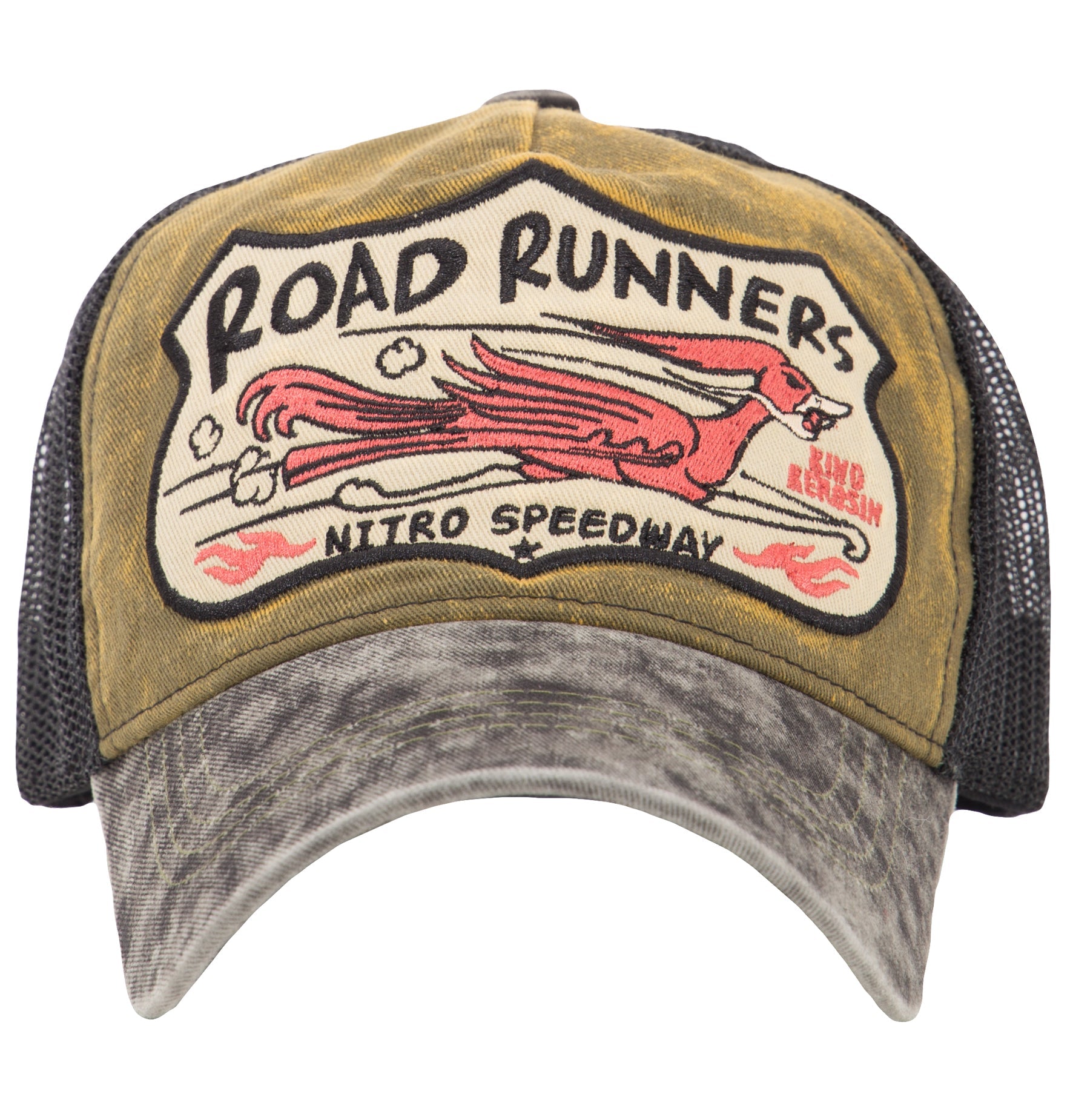 King Kerosin - Trucker Cap im Used Look mit seitlichem Patch»Road Runners «Road Runners»