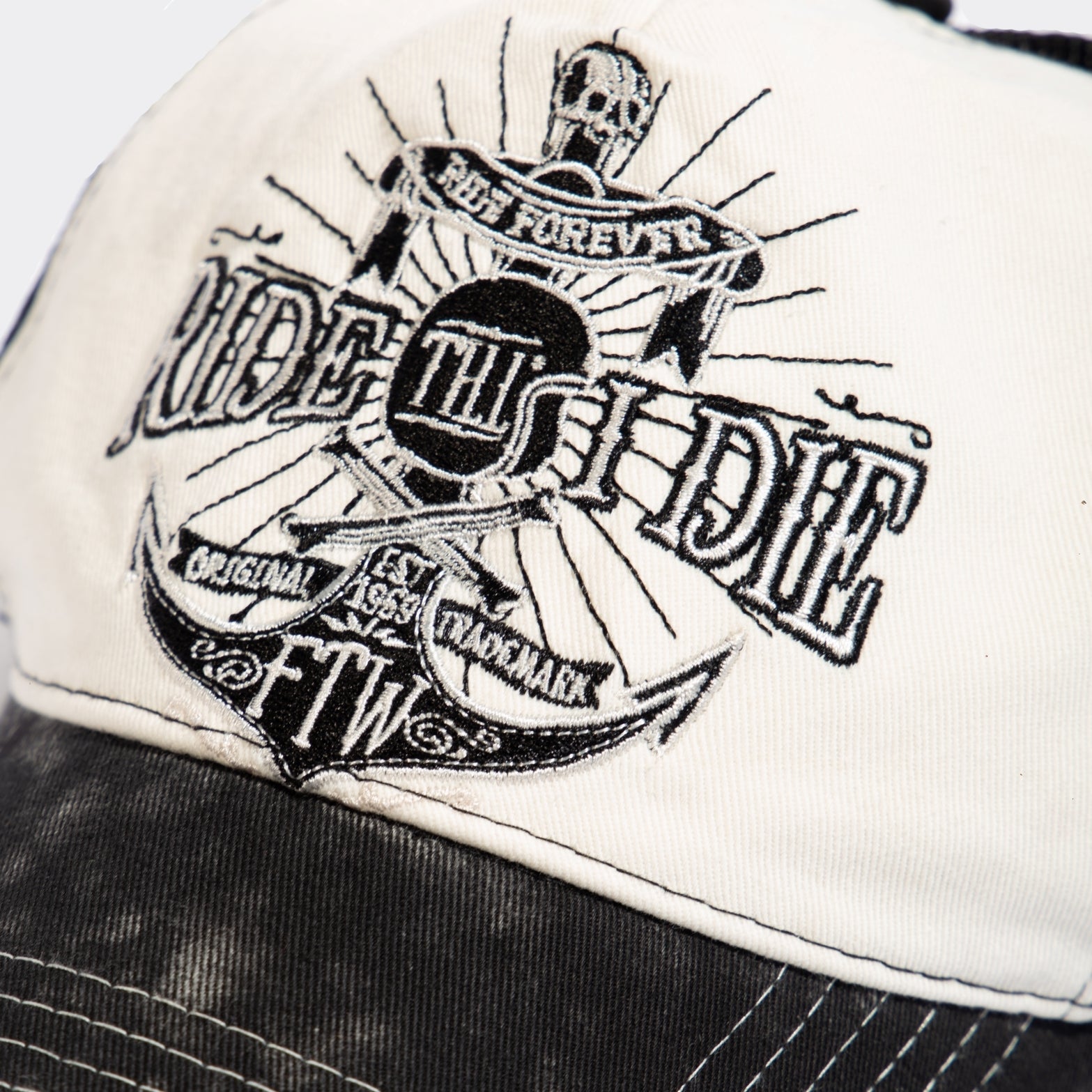 King Kerosin - Trucker Cap im Used - Look «Ride till I die»
