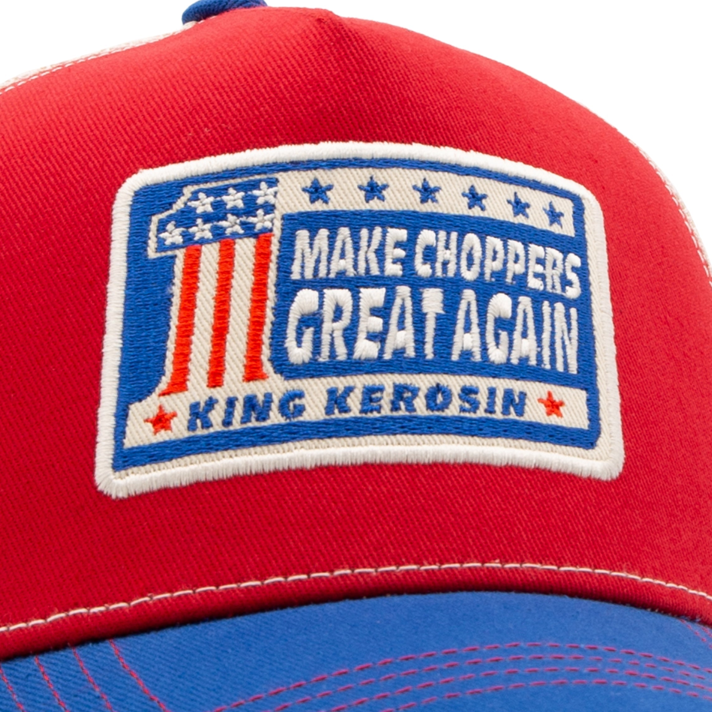 Trucker Cap 'Make Choppers Great Again' in Rot Trucker Cap von King Kerosin