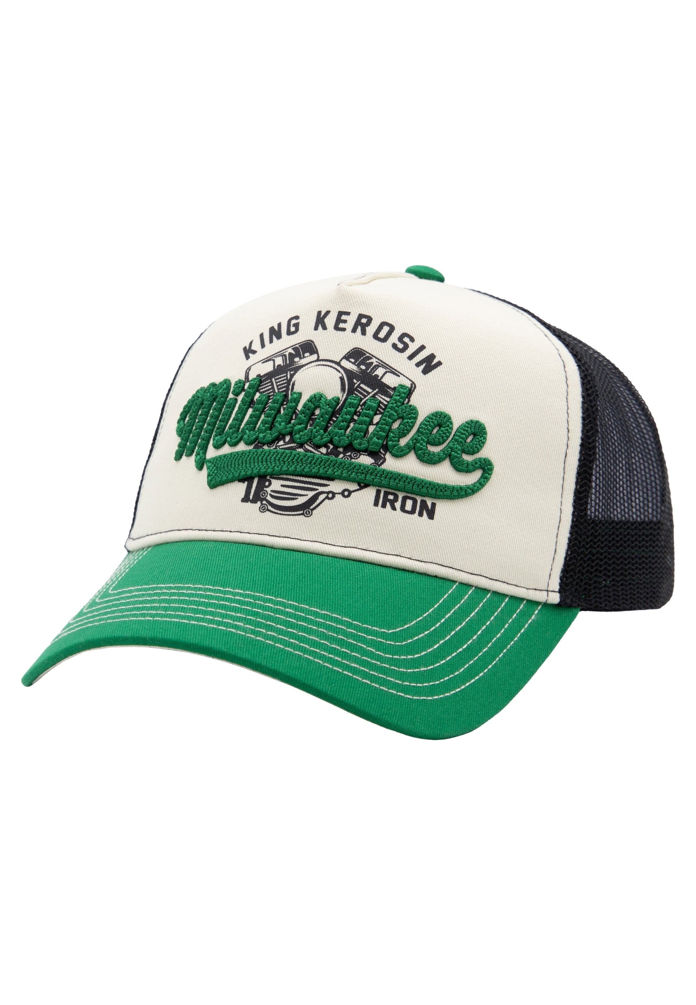 Trucker Cap 'Milwaukee' in Grün Trucker Cap von King Kerosin