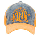 King Kerosin - Trucker Cap mit Denim Einsatz im Used Look «KING»