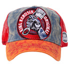 Trucker Cap mit Denim Einsatz im Used Look «True Roots» Trucker Cap von King Kerosin
