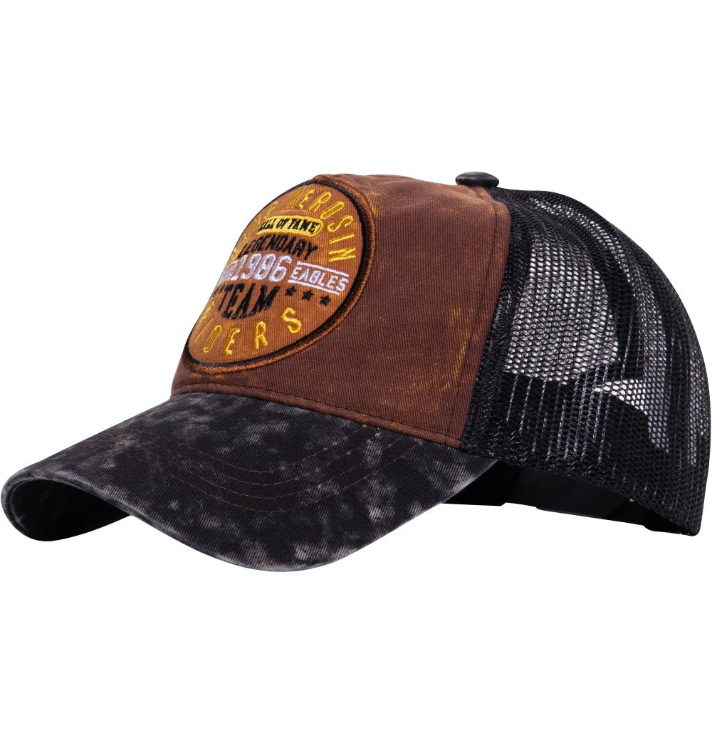 King Kerosin - Trucker Cap mit Enzymwash und Stickerei «Legendary Team»
