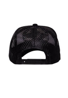 King Kerosin - Trucker Cap mit Schirm in Samt - Optik und Stickereien «Boston Eagles»