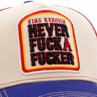 Trucker Cap 'Never Fuck A Fucker' in Beige Trucker Cap von King Kerosin