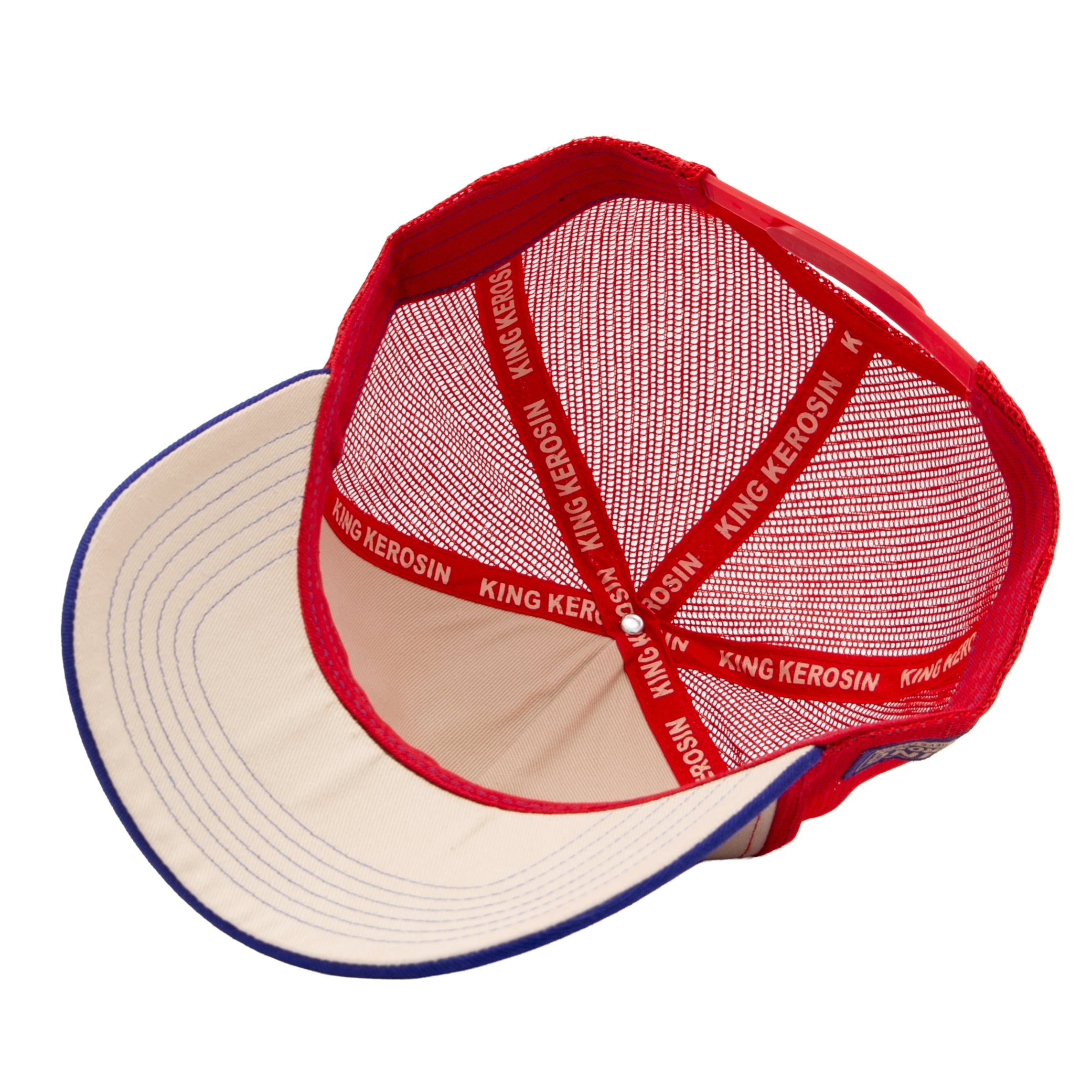 Trucker Cap 'Never Fuck A Fucker' in Beige Trucker Cap von King Kerosin