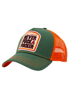 Trucker Cap 'Never Fuck A Fucker' in Grün Trucker Cap von King Kerosin