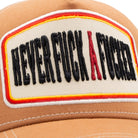 Trucker Cap 'Never Fuck A Fucker' in Hellbraun Trucker Cap von King Kerosin
